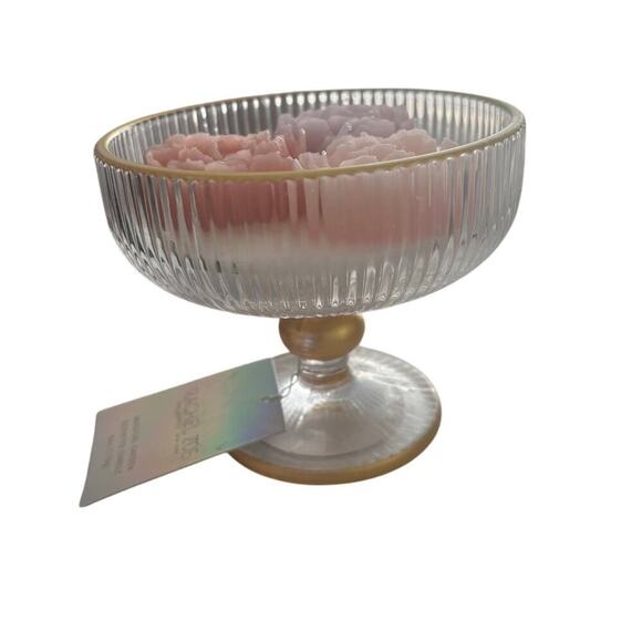 COPY - Rachel Zoe Glass Pedestal Magical Garden Scented Candle - Picture 2 of 3